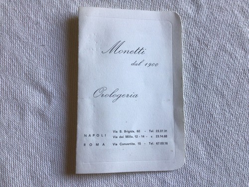 Garanzia rolex vintage monetti - garanzia,