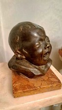 ANTICA SCULTURA BRONZO BEBE'