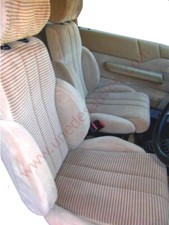 TISSU CENTRAL BEIGE RAYE RENAULT 9 ET 11 TURBO AU MÈTRE