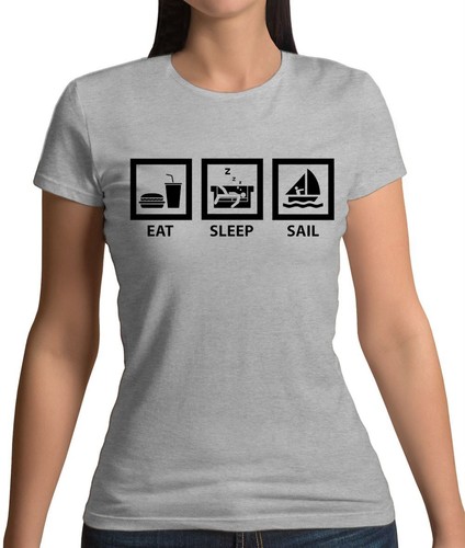 Eat sleep sail - sail, maglietta