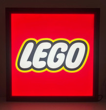 Insegna Luminosa Lego Cornice in Legno 60cm