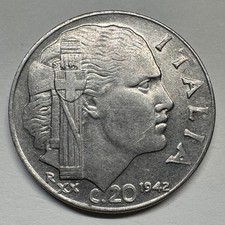 1942 Italy 20 Centesimi - Coin