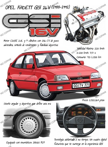 Opel kadett gsi 16v c20xe - kadett,