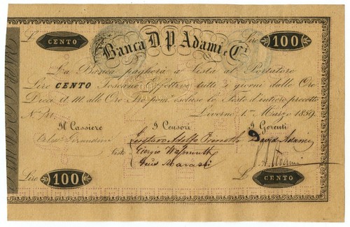 100 lire granducato - 100,
