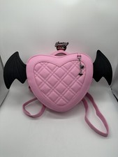 Monster High Draculaura Cuore Halloween Rosa Borsa Grande Zaino Ali Pipistrello Scuola