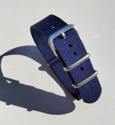 Cinturino nylon blu - nylon,