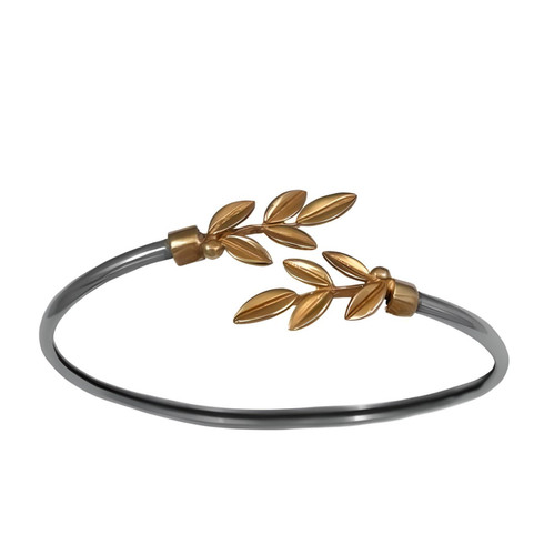 Bracciale foglia ulivo - foglia,