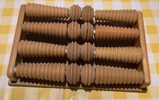 Massaggiatore Legno 8 Rulli Per Piedi