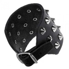 Pelle- Borchie- Bracciale 24