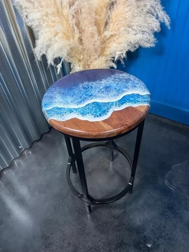 Tavolino legno ocean - tavolino, waves