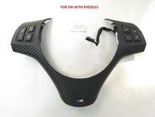 BMW M SPORT TECH 1 E82 3 E90 E92 X1 E84 PULSANTI WHL sterzo pad cambio CARBONIO