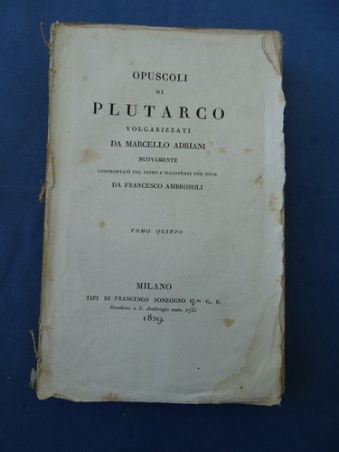 Opuscoli plutarco - opuscoli,