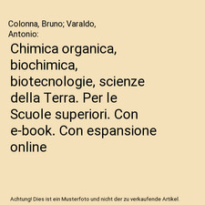 Chimica organica, biochimica