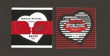 2018 Autoadhésifs 1514/1515 Saint Valentin COEURS DE SONIA RYKIEL NEUFS**