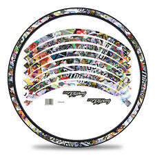 Set adesivi cerchi bici mtb stickerbomb lucido 27-29 pollici RX034