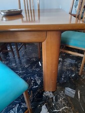 Tavolo vera noce apribile diventa il doppio e 4 sedie