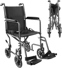 PEPE Mobility Sedia a Rotelle Pieghevole Leggera (Stretta 38 cm), Compatta