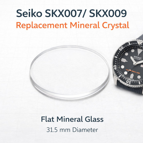 Seiko skx007 skx009 cristallo - skx007,