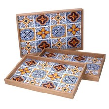 Set 3 Vassoi Rettangolari da