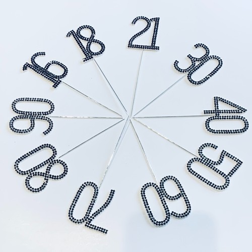 Numeri diamante cake topper - numeri,
