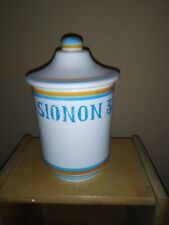 Contenitore con tappo ceramica Deruta Lismat Sionon 3 farmacia barattolo Bayer 