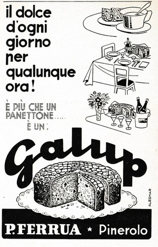 Pubblicita 1956 panettone - 1956,