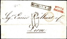 1852 Milano a Lione Pretimbro