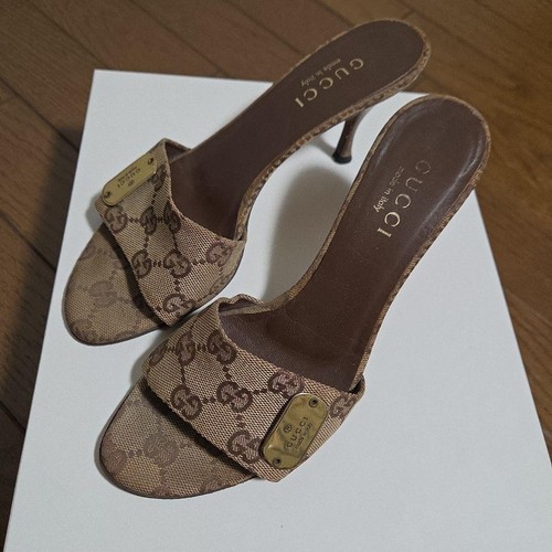 Gucci canvas horsebit mules - canvas,