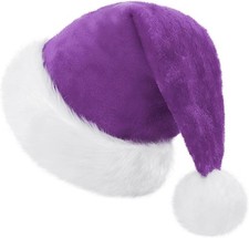 Cappello Babbo Natale in Peluche - Berretto Natalizio Caldo per Adulti - Unisex