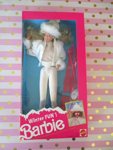 1990 winter fun barbie - 1990,