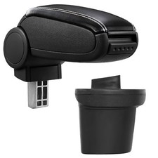 Bracciolo Centrale Pelle Nero