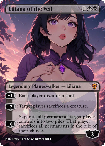 Mtg liliana del velo carta - -,