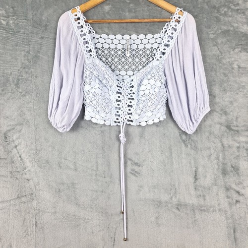 Top donna piccolo blu