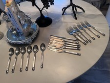 🌷 RARA Posate 18 Pezzi POSATERIA FIENILE 6 Posti Manico Madreperla