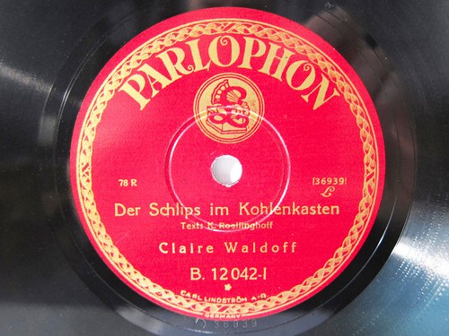 78rpm claire waldoff der - waldoff,