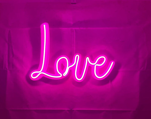 Scritta led love - -, san
