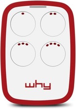 WHY EVO 4791013 Apricancello Universale 4 Tasti 300/868 Mhz - ROSSO