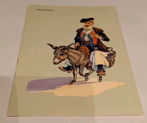 Cartolina costume sardo - costume,