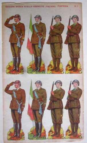 Foglio soldatini carta - foglio, di