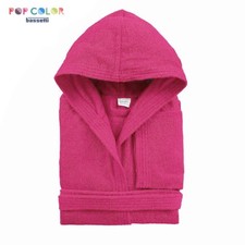 Accappatoio con cappuccio Bassetti POP COLOR Taglia S, variante K1 CICLAMINO