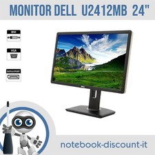 Monitor DELL  U2412MB  Schermo 24" per PC Desktop 1920x1200 DVI VGA   GRADO B