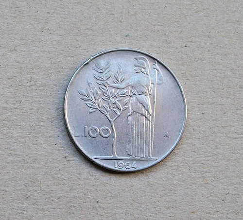 1964 100 lire minerva - 100,