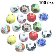  100 PCS Perline Colorate Braccialetti Kit Creazione Gioielli Perle Di