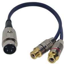 Cavo 4 pin spina DIN A 2 X prese phono RCA per Quad 405 (15 CM)