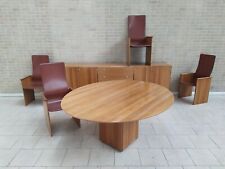 AFRA E TOBIA SCARPA STILDOMUS 4 SEDIE SEGESTA TAVOLO E SIDEBOARD TORCELLO NOCE