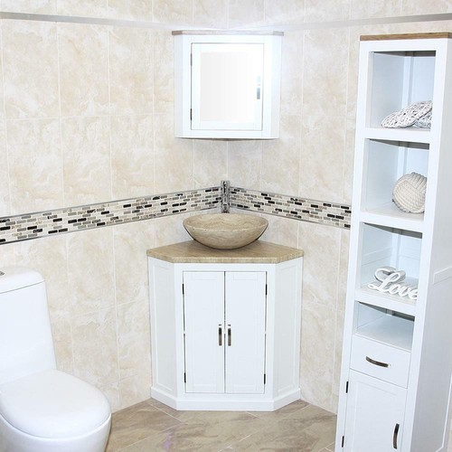 Lavabo angolare mobile bagno