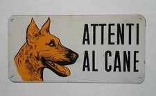 ATTENTI AL CANE targa insegna