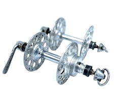 Mozzo Campagnolo Gran Sport flangia alta 3 pezzi anni '50 vintage 36 fori raro