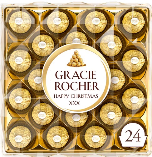 Etichetta ferrero rocher - etichetta,