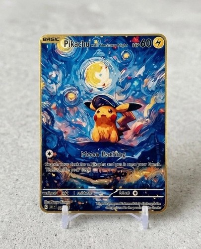 Pikachu starry night - pikachu, pokemon